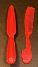 Barbie Quick Curl Red Comb Brush Lot of 2 Hair Accessories Vintage Mattel