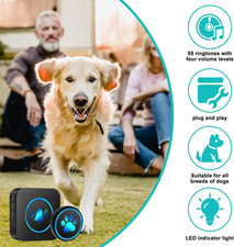 Dog Door Bell for Potty Training, Smart Wireless Doggie Doorbell to Go Outsid...