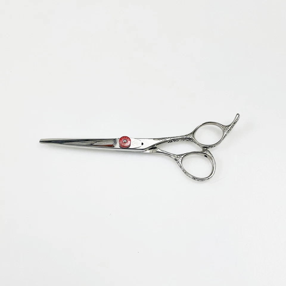 Tijeras de corte de pelo japonesas profesionales de 5,5" - mango de vid grabado Foto 3 de 4