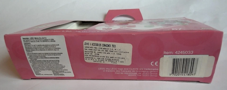 Lego Clikits Pretty in Pink Jewels-n-More Set 7533 Schmuck und Schlüsselanhänger - Bild 4 von 4