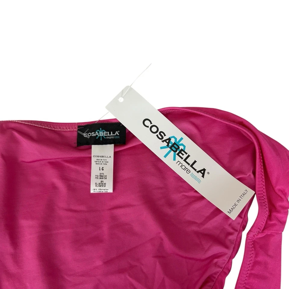 Parte inferior de bikini Cosabella Mare grande rosa liso traje de baño traje de baño Foto 4 de 4