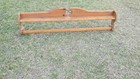 VINTAGE Wood Blanket Quilt Wall Hang Rack Heart Cut Farmhouse Cottage Core 50" — photo 1