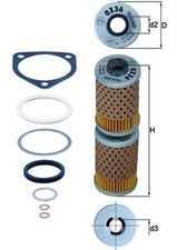 MAHLE �lfilter OX 36D Filtereinsatz f�r BMW 100 80 41,5mm 247 247E Paris Dakar