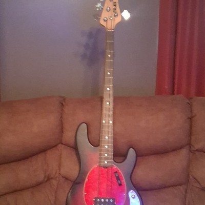 Sterling SUB Series Electric Bass Guitar 4 String Black Solid Body