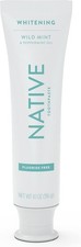Fluoride Free Toothpaste For Whiter Teeth Fresh Breath 4.1 Ounce Pack