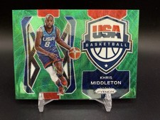 2021-22 Panini Prizm - USA Basketball Khris Middleton #5 Green Prizm