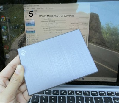 New Seagate Backup Plus Portable 5TBmodel SRD0VN3 ST5000LM000-2AN170 Usage 0Hour
