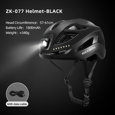 ROCKBROS Cycling Light Helmet EPS Taillight Bicycle Helmet USB Ultralight Helmet