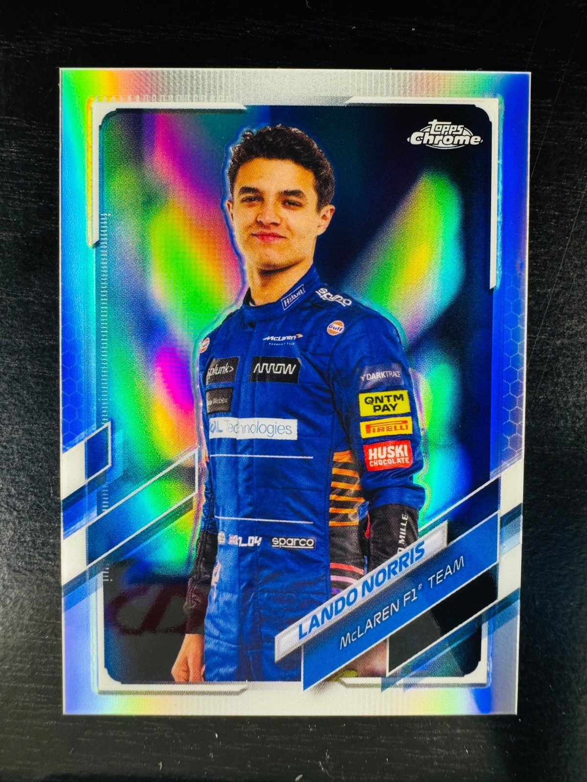 2021 Lando Norris Refractor Topps Chrome #6 F1 Formula 1