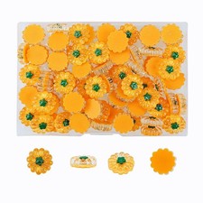 90 Pcs Resin Pumpkin Fall Miniature Figurine Bulk Halloween Craft Accessories