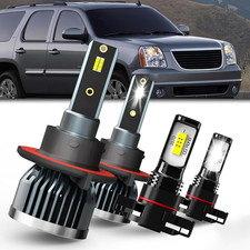 2007-2014 GMC Yukon High/Low Beam Fog Light Bulbs 4 Pack  Compatible Replacement