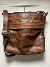 Jack Georges Voyager Crossbody Bag brown leather Unisex