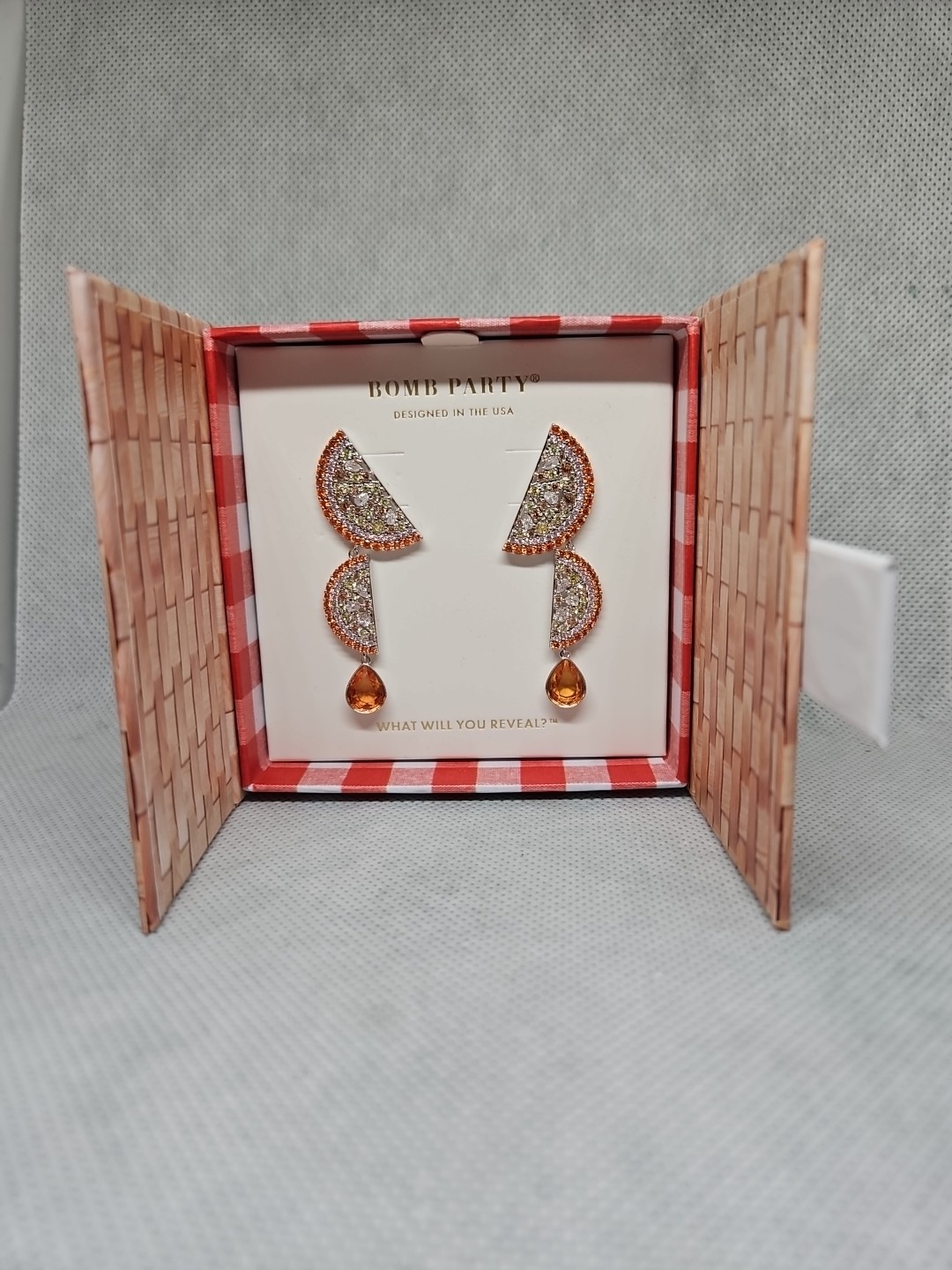Bomb Party Market Fresh RBP6406 “Under The Orange Tree” Earrings