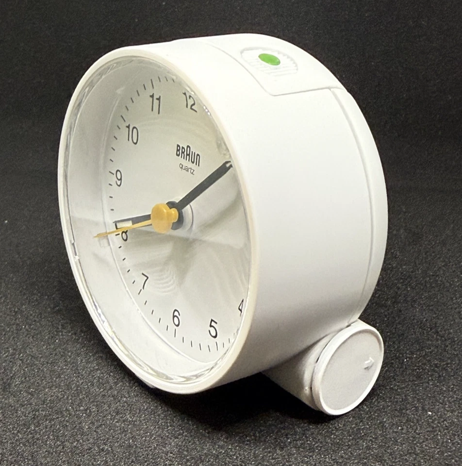 CASTANHO BC01W DESPERTADOR ANALÓGICO BRANCO SILENCIOSO QUARTZO SONECA LUZ - Imagem 2 de 4