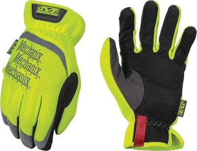 Hi-Viz FastFit Work Gloves with Secure Fit Elastic Cuff, Reflective and High