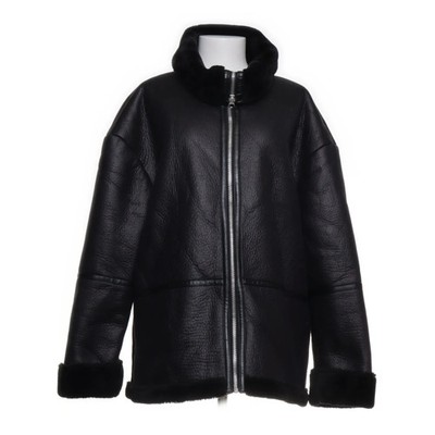 NA-KD, Shearling Jacke, Damen, Größe: 42, Schwarz, Einfarbig #eXS