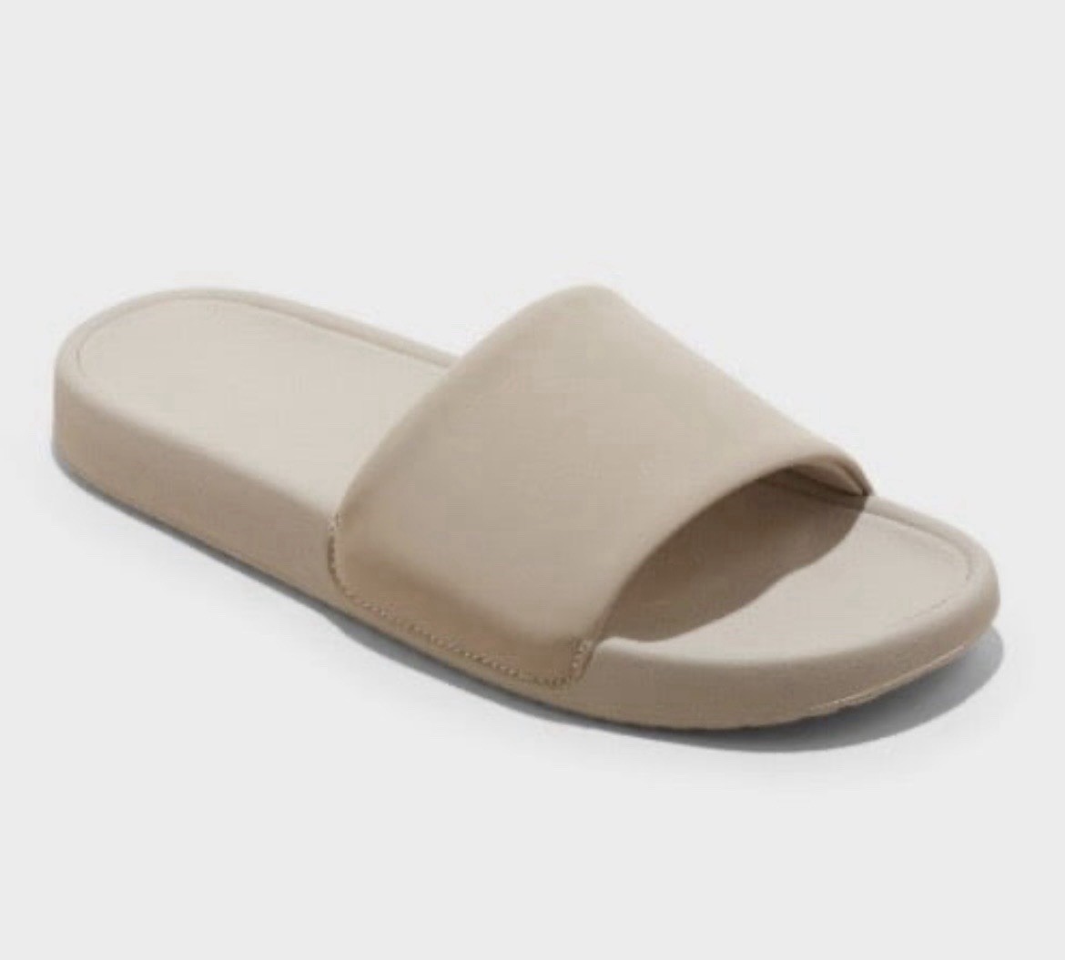 All In Motion Women’s Makenna Taupe Slide Sandals Size 10