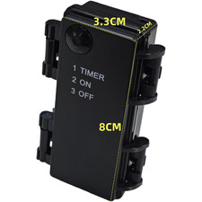 Timer Switch Outdoor Lighting 3 Modes Custom ON/OFF Cycles Lightweight 31g