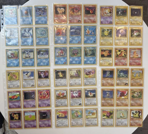 Lot of 83 Vintage Pokemon Cards - Base, Neo, Jungle, Fossil - Pikachu Charmander