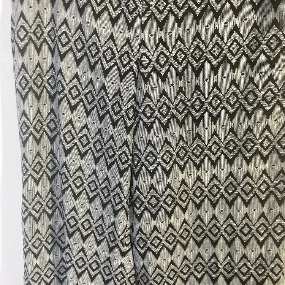 A. BYER black white geometic wide leg pull on pants L - Image 3 of 4