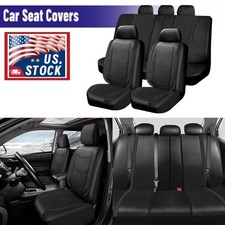 For Pontiac Grand Prix Full Set Car Seat Cover 5 Seats Full Set Pu Leather Black For Pontiac Grand Prix Full Set Car Seat Cover 5 Seats Full Set Pu Leather Black