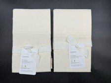 POTTERY BARN CLASSIC 2 SETS OF 2 STANDARD PILLOWCASES IVORY BRAND NEW
