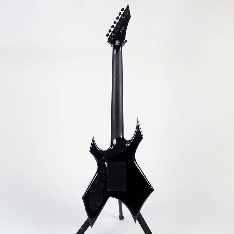 B.C.Rich Warlock Legacy 7 With Floyd Rose Gloss Black String Electric Guitar Out - Image 2 of 4