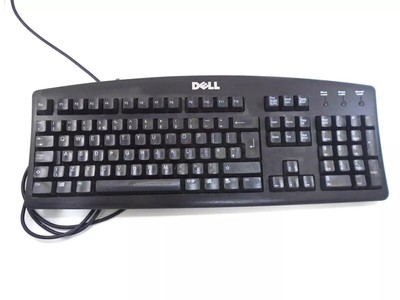 Dell RT7D20 Slim Multimedia Tastatur Schwarz Kabelgebunden PS/2 QWERTY Standard Ergonomisch