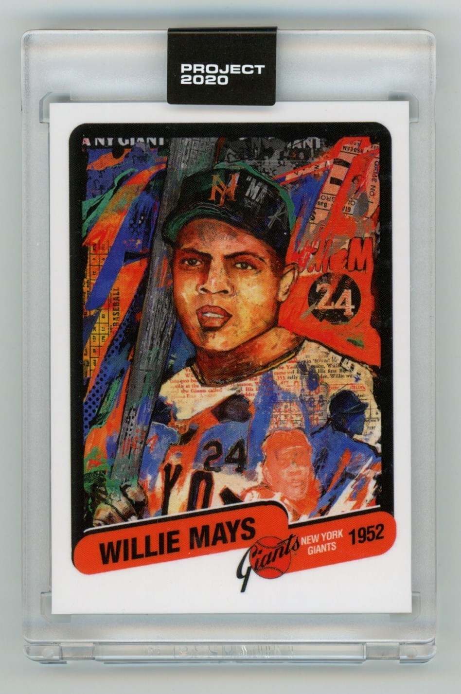 Topps Project 2020 Card #15 - 1952 Willie Mays by Andrew Thiele PR /1464 Giants