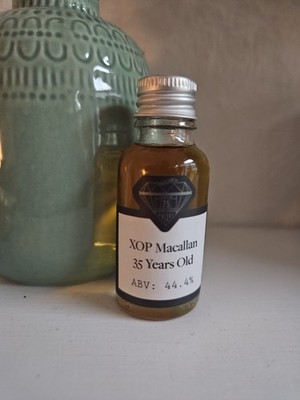 The Macallan 35 Jahre Scotch Whisky 2cl Sample destil. 1988 Rarität für Sammler!