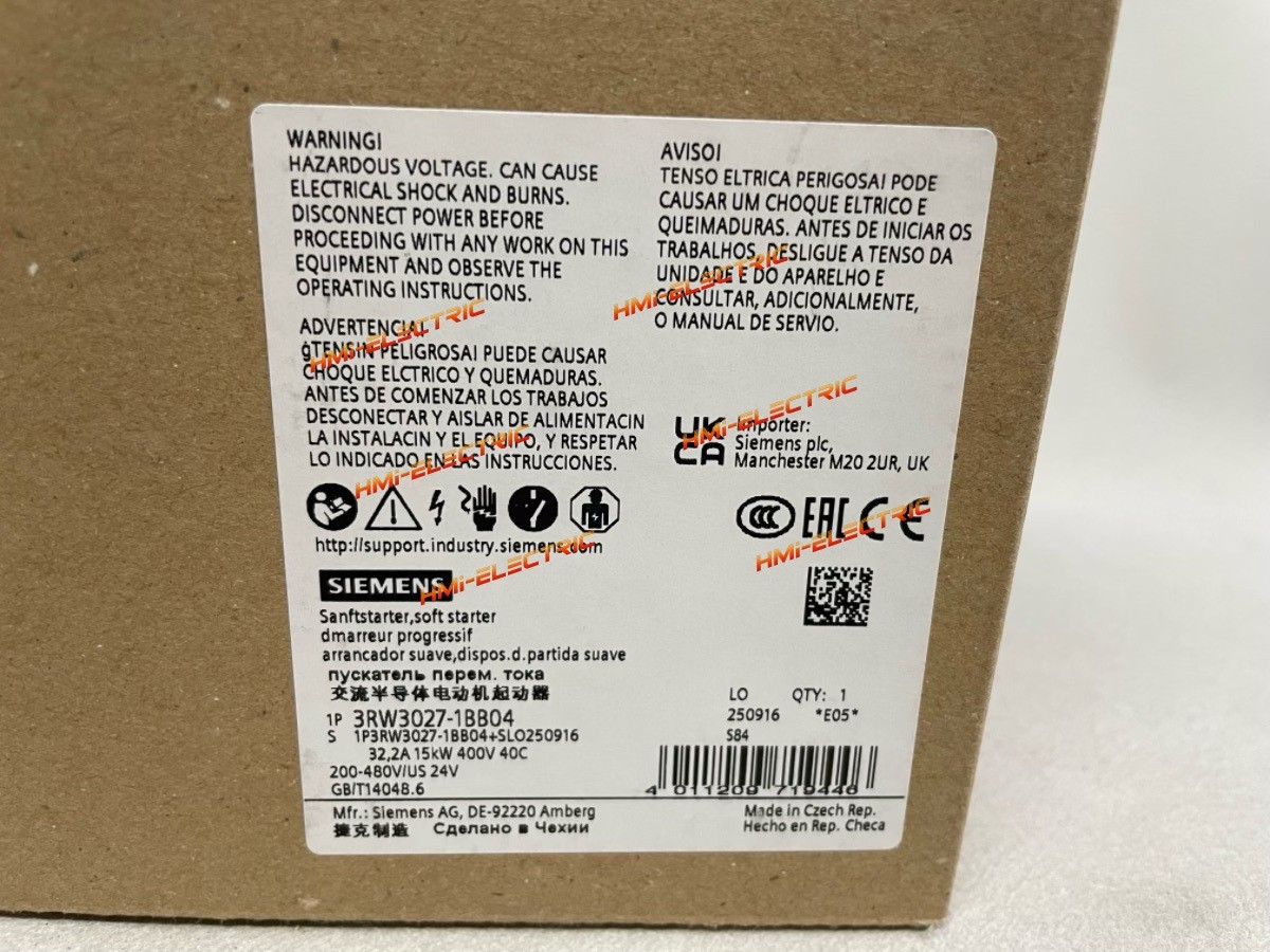 1PC New Siemens 3RW3027-1BB04 Free Shipping 3RW3027-1BB04