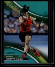 2025 Topps Chrome #185 Bianca Andreescu Aqua Refractor #/199