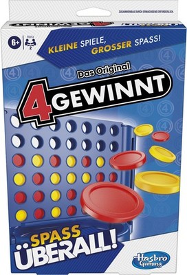 Hasbro F8253GC0 - 4 gewinnt Kompakt Reisespiel/Kompaktspiel - Wer 4 in eine R...