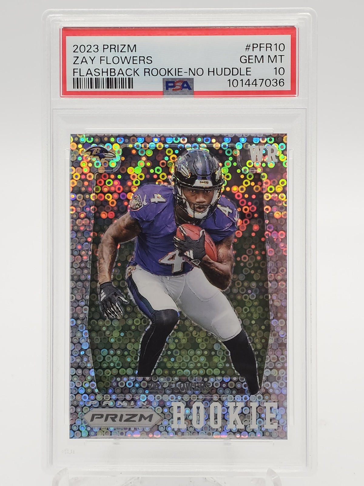 Zay Flowers Panini Prizm Flashback Rookie #PFR10 No Huddle