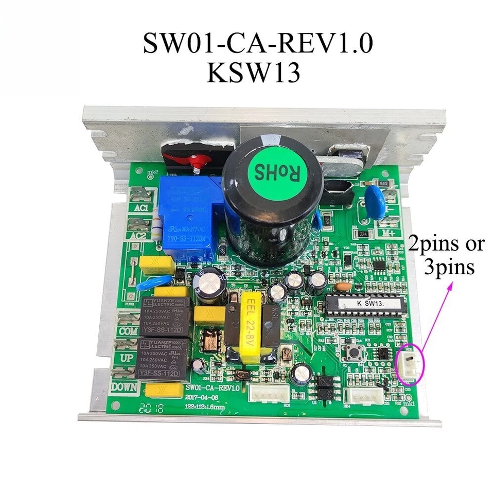 SW01-CA-REV1.0 KSW26 KSW16 KSW13 Treadmill Motor Controller for Reebok OMA - Image 3 of 4