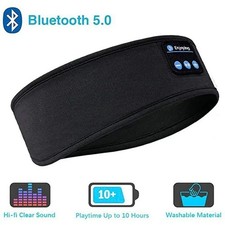 Black Sleep Headphones Bluetooth Sleeping Headband - Sleeping Headphones Bands