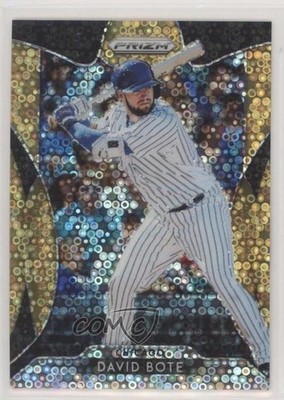 2019 Panini Prizm Tier II Neon Orange Donut Circle 112/150 David Bote #158 4nm