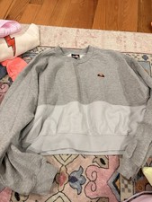 Ellesse Women's Grey Sweatshirt Size 8 Long Sleeve Crew