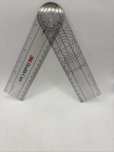 Plastic 8" Spinal Goniometer 360 Degree ISOM Physical Therapy Angle Ruler