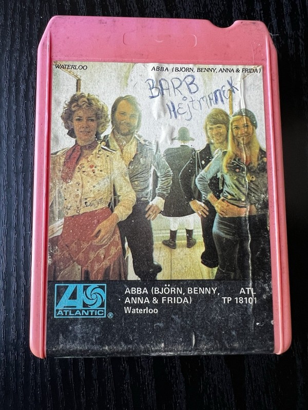 ABBA Waterloo Atlantic 8 Track -1974 (includes Honey, Honey)