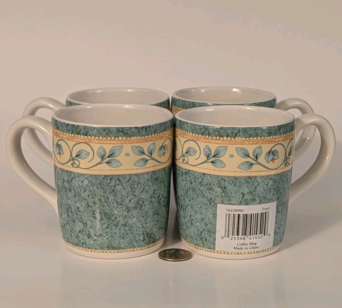 4 Pfaltzgraff French Quarter Ceramic Stoneware Mugs New
