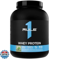 Rule 1 Whey Protein – 24g Fast-Acting Protein from All-Whey Sources with Natu