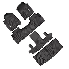 Floor Mats Cargo Liner Mat Set for 2021-2026 Chevy Tahoe GMC Yukon Bucket Seat