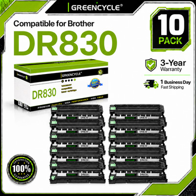 10PK DR830 Drum Unit Replacement for Brother DCP-L2640DW DCP-L2647DW MFC-L2760DW