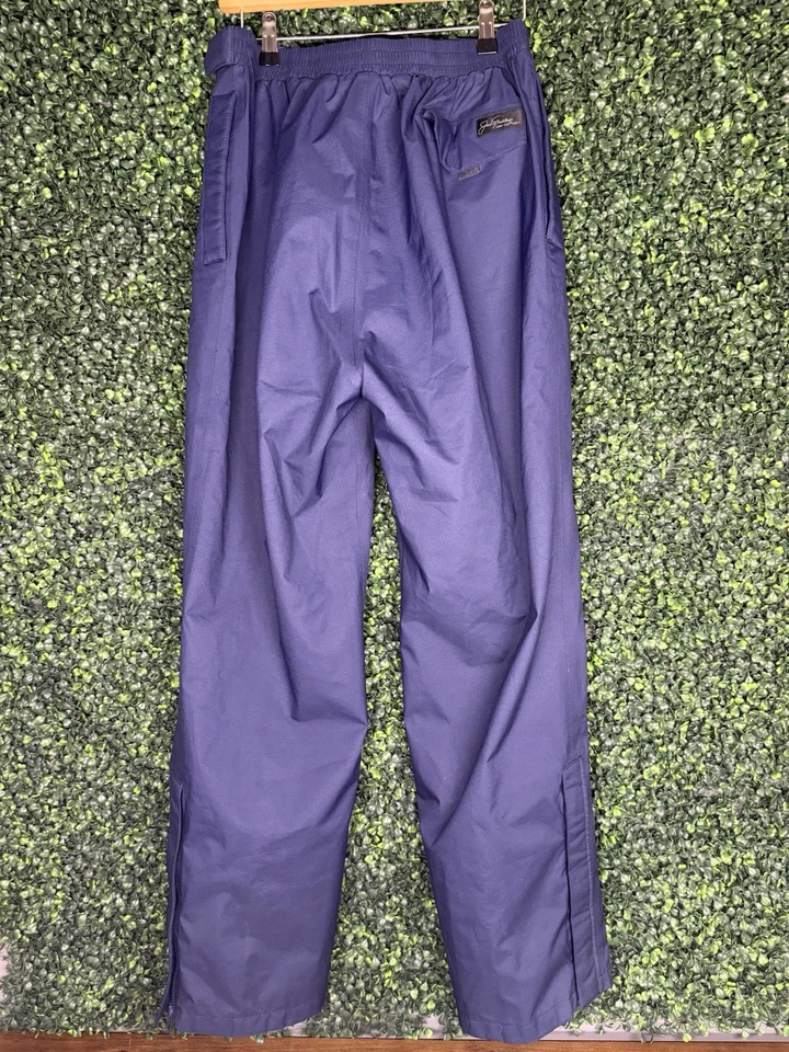 复古 Jack Nicklaus 男式 XL 蓝色涤纶防水防风 Gore-Tex® 高尔夫 — 第 2/4 张图片