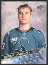 2020-21 Upper Deck #711 Fredrik Handemark YG RC San Jose Sharks TW970