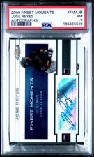 2009 Finest Finest Moments Autographs #JR Jose Reyes AUTO Mets PSA 7