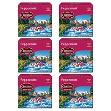 Celestial Seasonings Herbal Tea, Peppermint, 40 Count 40 (Pack of 6) 