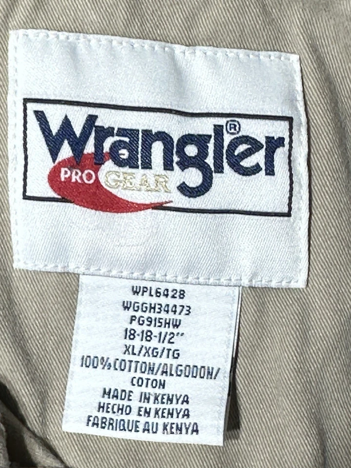 Pro Gear Wrangler Shirt Mens XL Long Sleeve Khaki Camo Shooting Hunting - Image 2 of 4