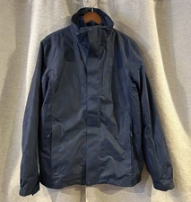 CAMEL CROWN Men's Waterproof Jacket Long Sleeve Blue Small